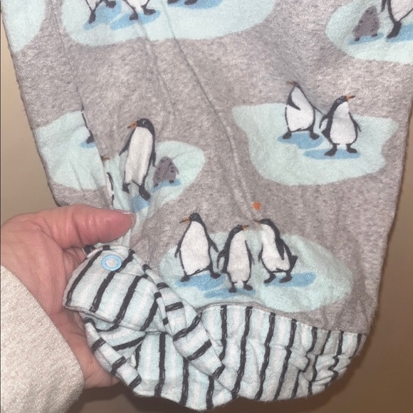 Munki Munki flannel penguin print Pajamas - Gray size XL - Picture 6 of 13